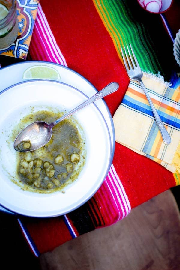 Vegan Green Pozole and Dia de los Muertos feast on @beardandbonnet