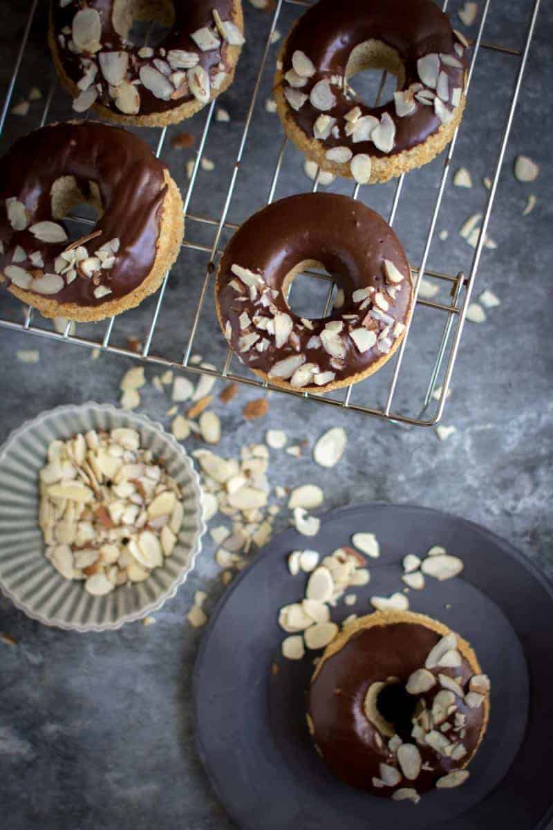 Spiced Baked Doughnut Recipe with Mocha Glaze from the Gluten Free for Good cookbook by Samantha Seneviratne on @beardandbonnet