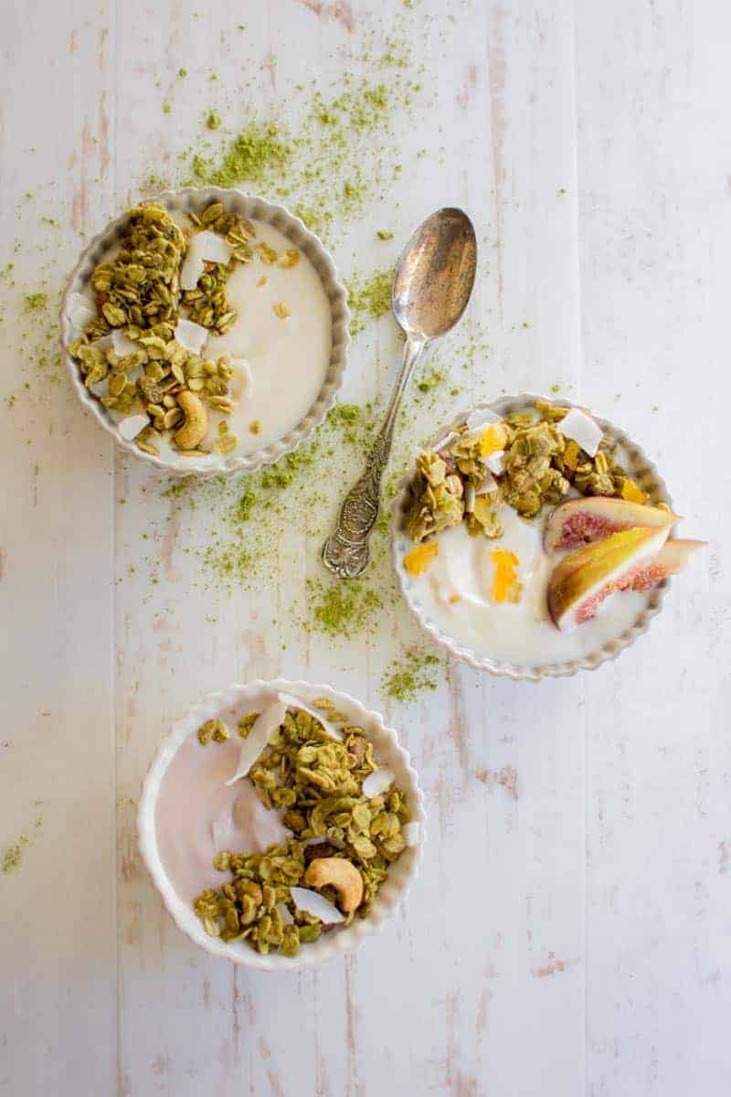 Scrumptious Green Tea Granola recipe by @beardandbonnet 