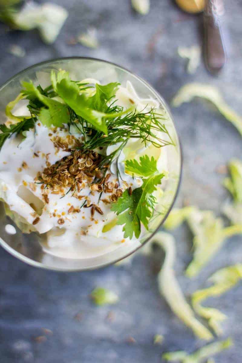 Middle Eastern Seven Layer Salad with Quinoa recipe from Modern Potluck on @beardandbonnet