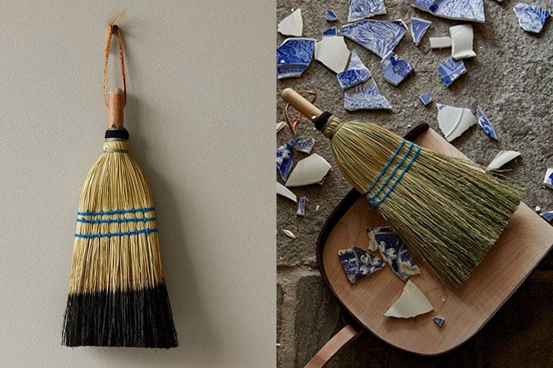 Be still my heart. These handmade brooms are not only sturdy and useful but simply stunning! Just look at them! From cleaning up cheerios to broken glass, I'm constantly using a handheld broom and dustpan. Leave that cheap plastic dustpan and broom under the sink (or just get rid of them completely), because this duo puts the chic in cleaning. | featured on @thismessisours