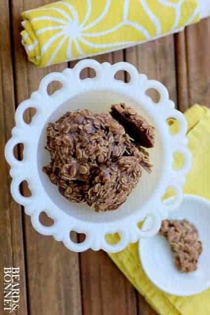 Gluten And Dairy Free Chocolate Peanut Butter No Bake Cookies This Mess Is Ours