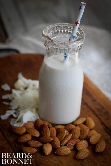 Toasted Coconut Almond Milk {Beard and Bonnet} #glutenfree #vegan