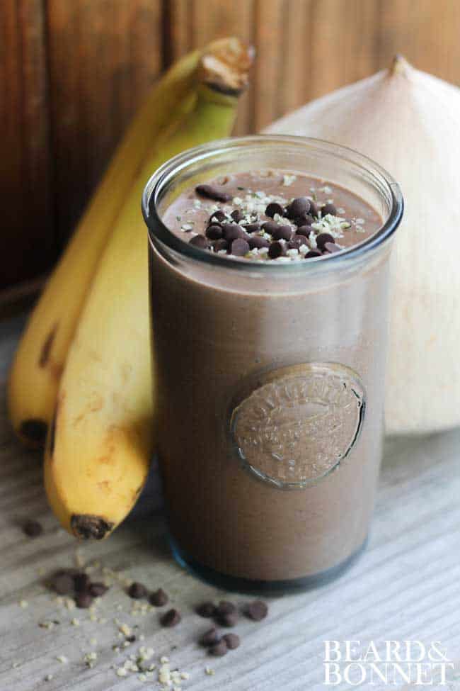 Vegan Banana Chocolate Smoothie, Receta