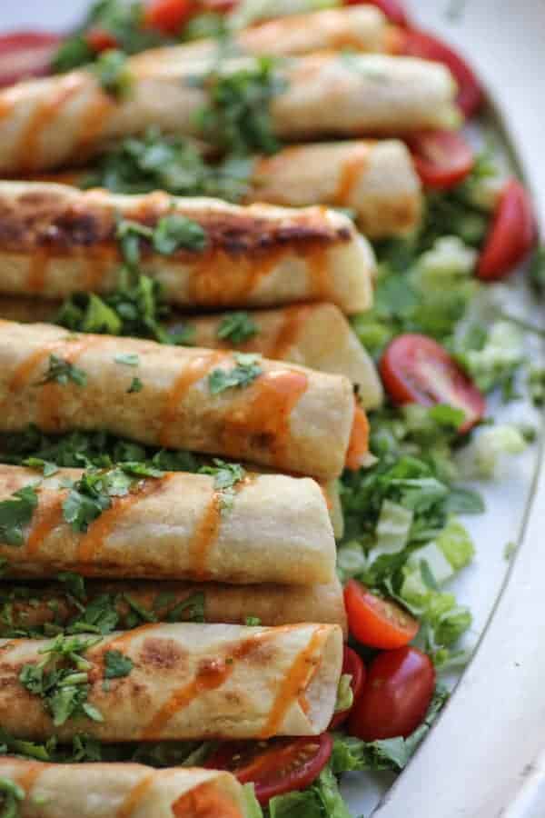 Sweet Potato & Lime Taquitos recipe || Tangy, sweet, and a tad bit spicy. The perfect taquito for just about any occasion! || @thismessisours #glutenfree #vegan