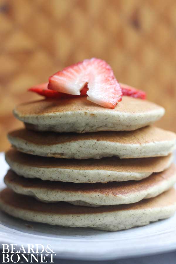 Saturday Morning Pancakes From Everday Classics & A Cookbook Giveaway {Beard and Bonnet} #glutenfree #dairyfree #vegan