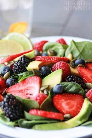 Berry & Avocado Salad With Cilantro Dressing {Beard and Bonnet} #glutenfree #vegan