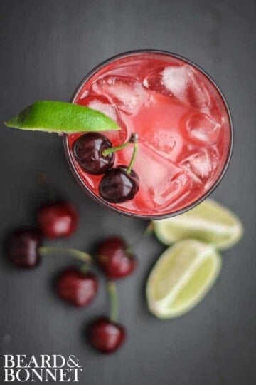 Fresh Cherry & Lime Margarita And 50+ Cinco de Mayo Margarita Madness Recipes {Beard and Bonnet} #glutenfree #vegan