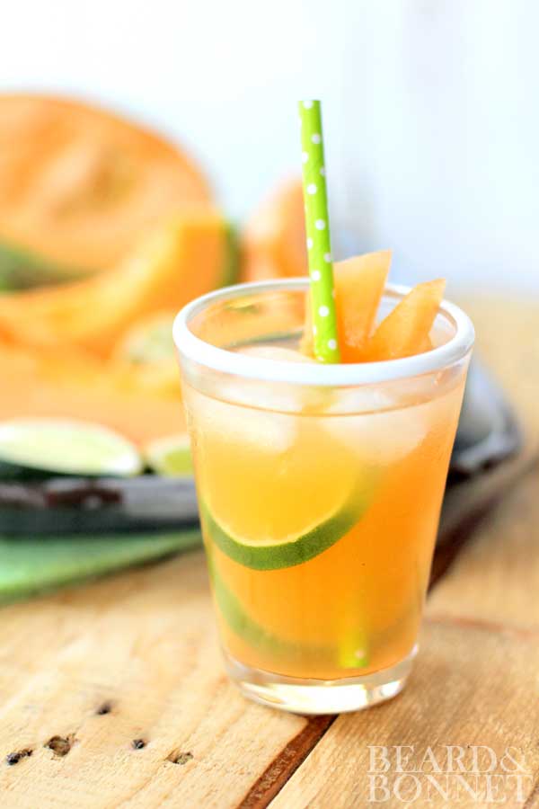 Cantaloupe and Lime Agua Fresca {Beard and Bonnet} #glutenfree #vegan