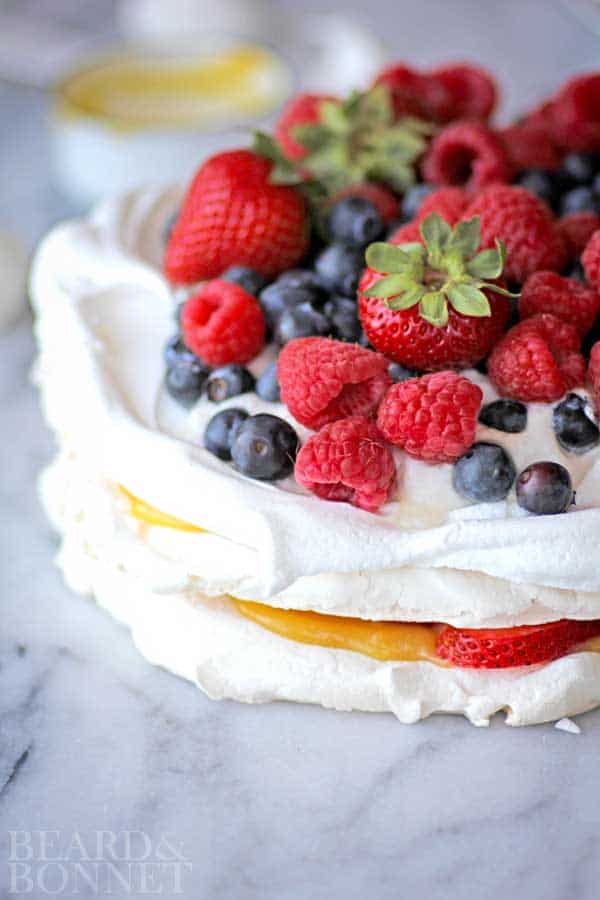 Mixed Berry Pavlova {Beard and Bonnet} #glutenfree