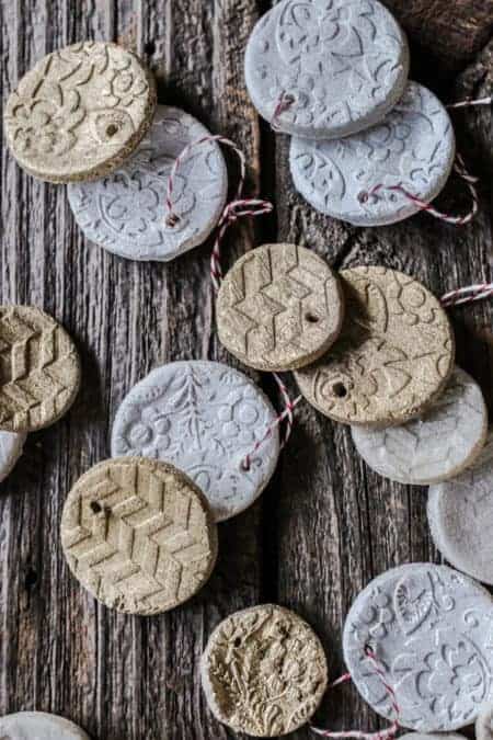 A variety of salt dough ornaments