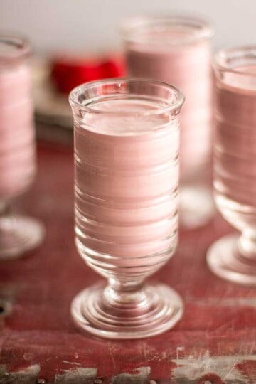 Just try and sip one glass! I dare you. Our vegan strawberry milk isn't only a hit with the kids it's a total winner with the adults on our house too. {www.thismessisours.com}