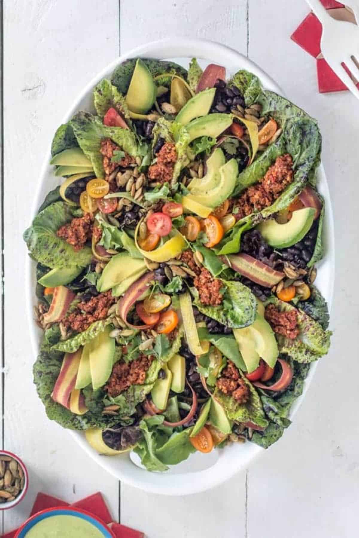 The Ultimate Vegan Taco Salad - This Mess is Ours