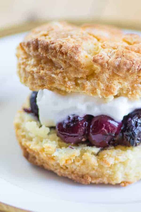Blueberry Lavender Shortcakes recipe { @beardandbonnet www.thismessisours.com }