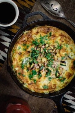 Grilled Vegetable Frittata recipe by @beardandbonnet on www.thismessisours.com