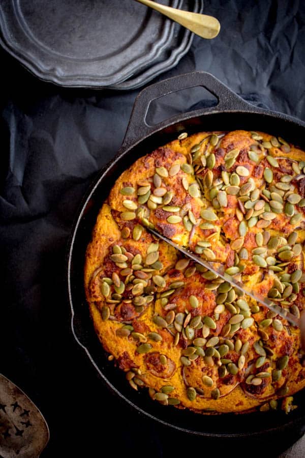 Dairy Free Cornbread In A Cast Iron Skillet - Yay Kosher