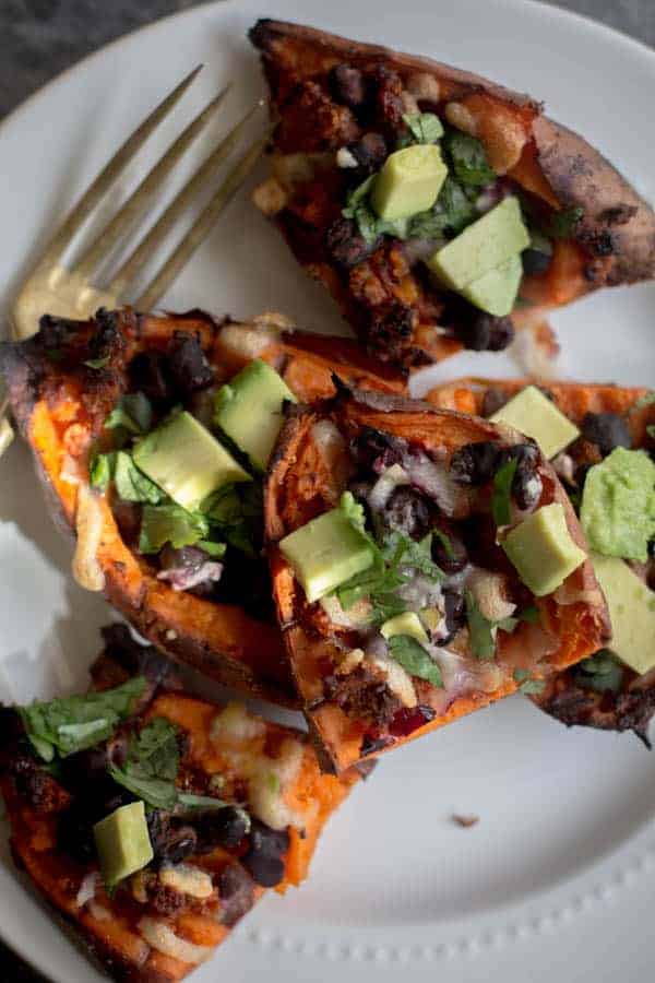 Sweet Potato Skins recipe by @beardandbonnet on www.thismessisours.com