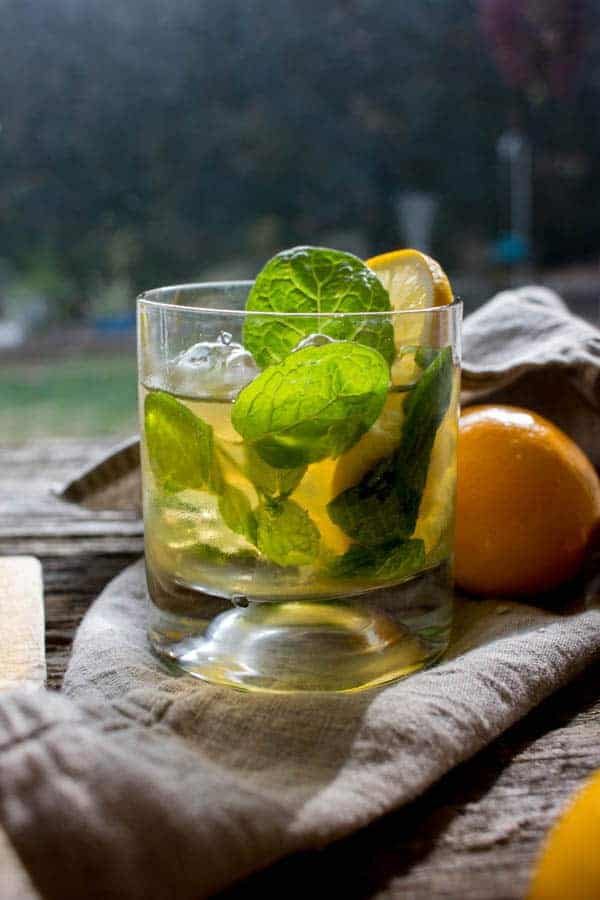 Meyer Lemon Mint Julep recipe by @beardandbonnet