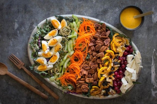 Autumn Cobb Salad + Turmeric Poppy Seed Dressing | @thismessisours