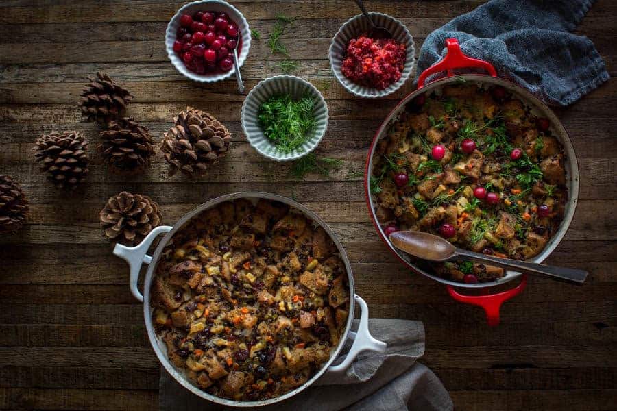 Thanksgiving Sourdough Stuffing {Outside of Turkey} - FeelGoodFoodie