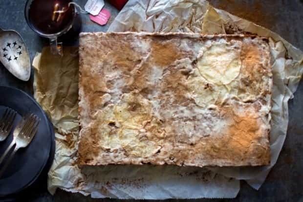 Double Chai Spiced Apple Sheet Cake