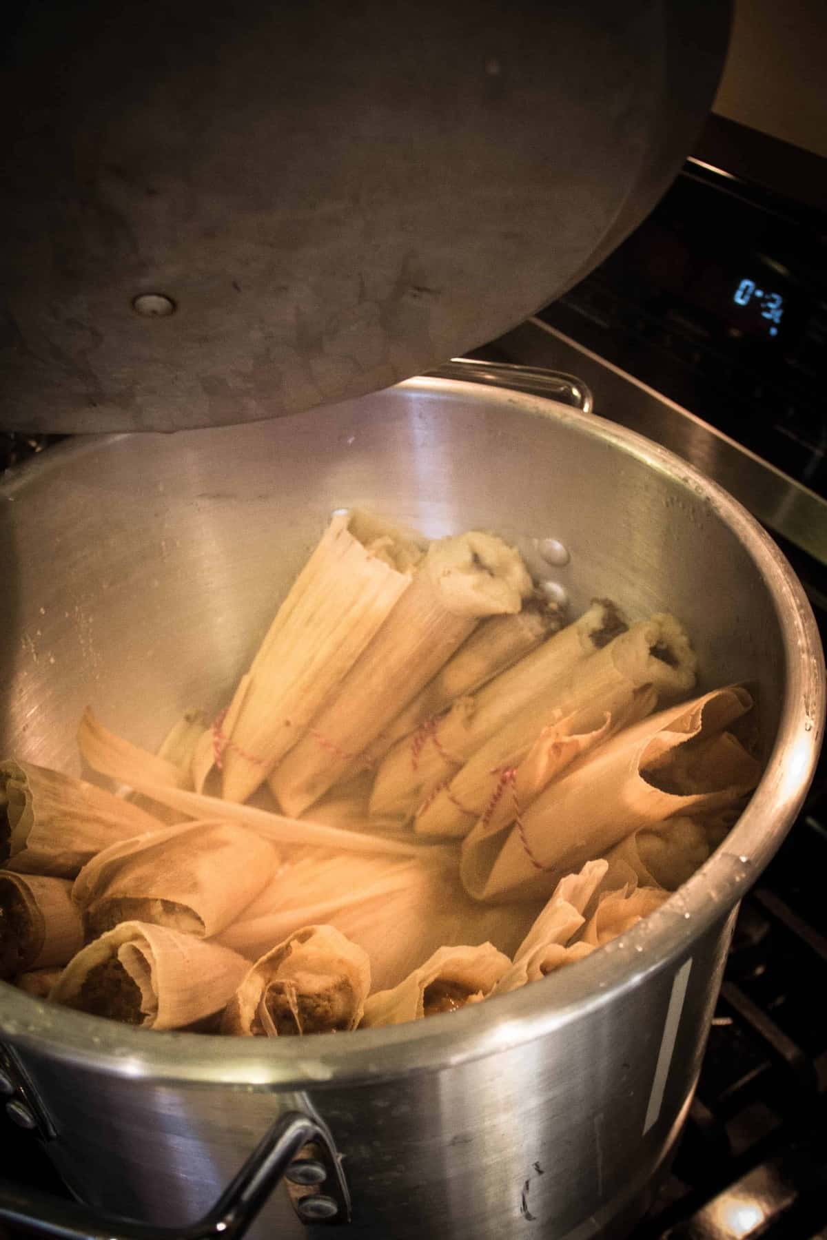 Tamales steaming | @beardandbonnet