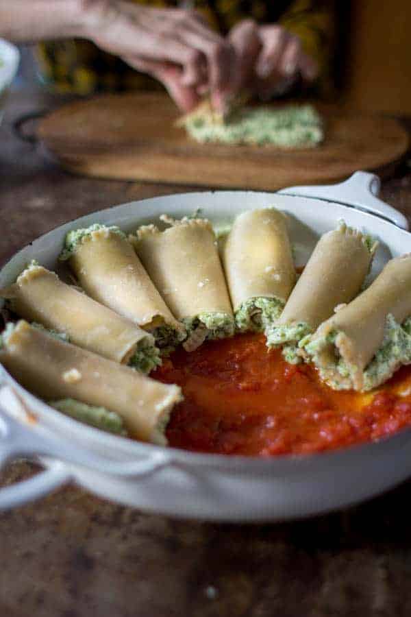 Broccoli and Ricotta Lasagna Rolls recipe | @thismessisours