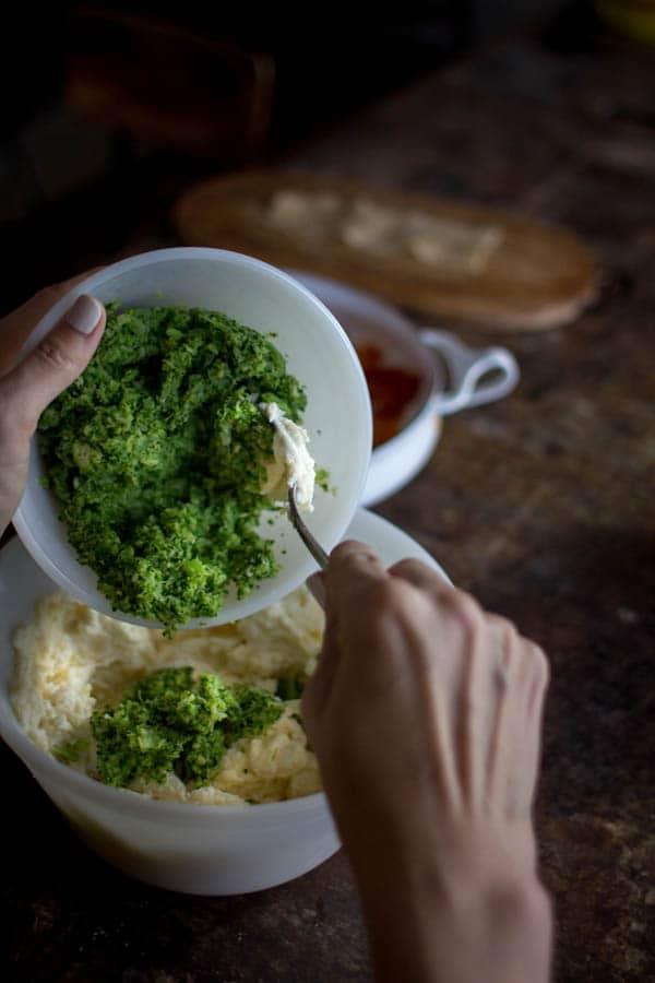 Broccoli and Ricotta Lasagna Rolls recipe | steamed, riced broccoli @thismessisours