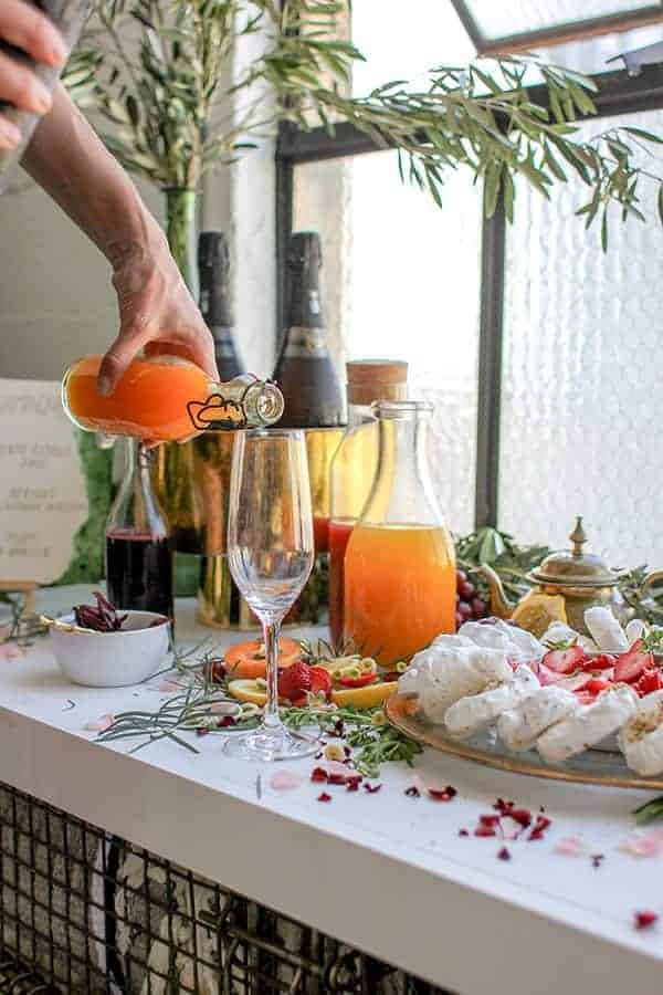 How to Build the Ultimate Champagne Bar for Summer || @thismessisours #glutenfree #vegan #DIY