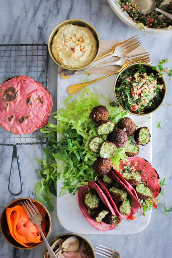 Perfectly Pink Tortillas recipe || We can't get enough of the color pink and these gorgeous tortillas are just the perfect shade with the help of a little @nutsdotcom beet powder! || @thismessisours #glutenfree #vegan