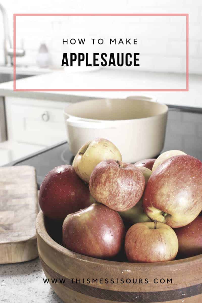 What to Do with Very Small Apples - Make Easy no-peel Applesauce! 