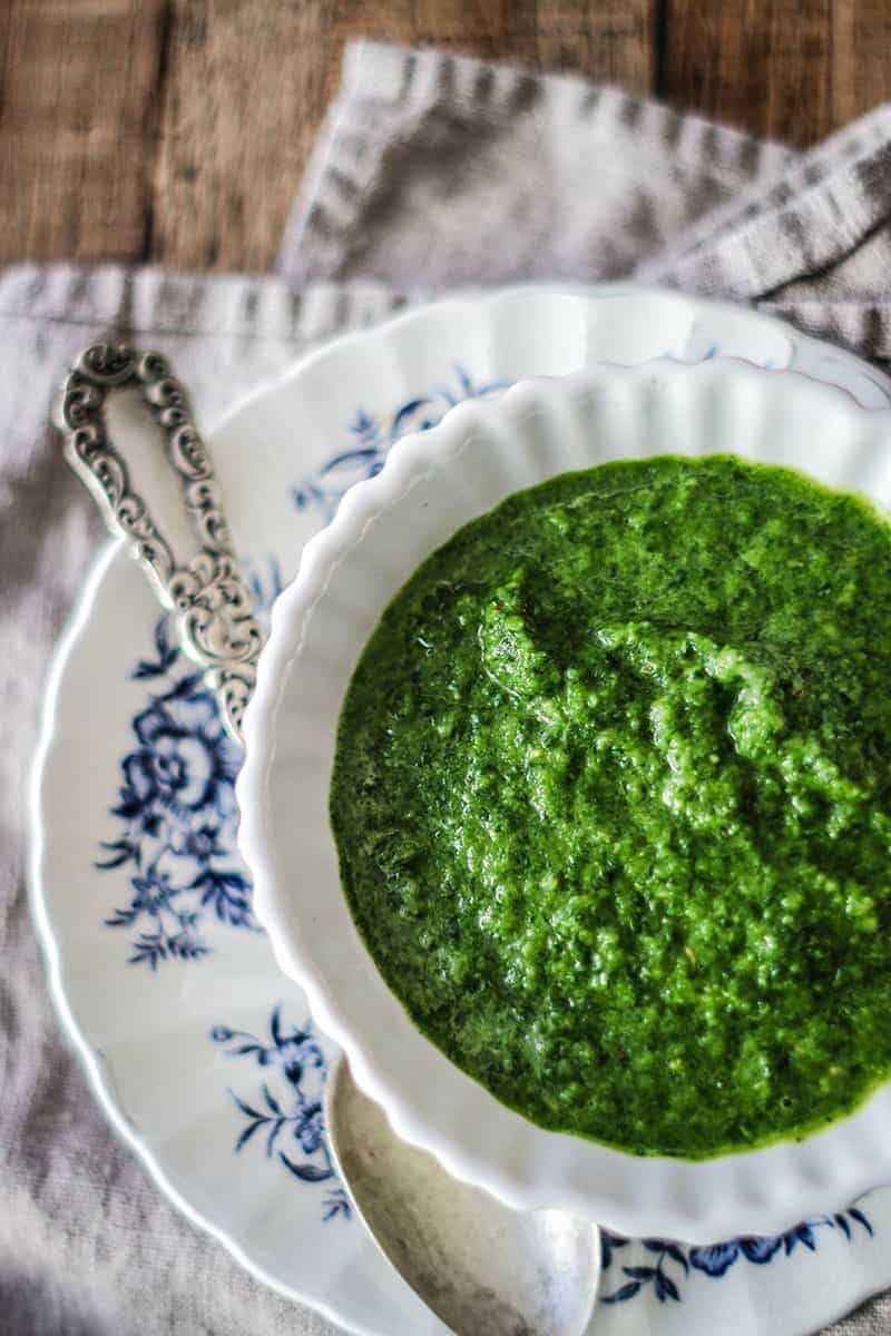 vibrant green Cilantro Chutney