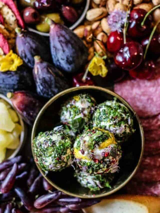 Edible Flower Infused Goat Cheese Two Ways