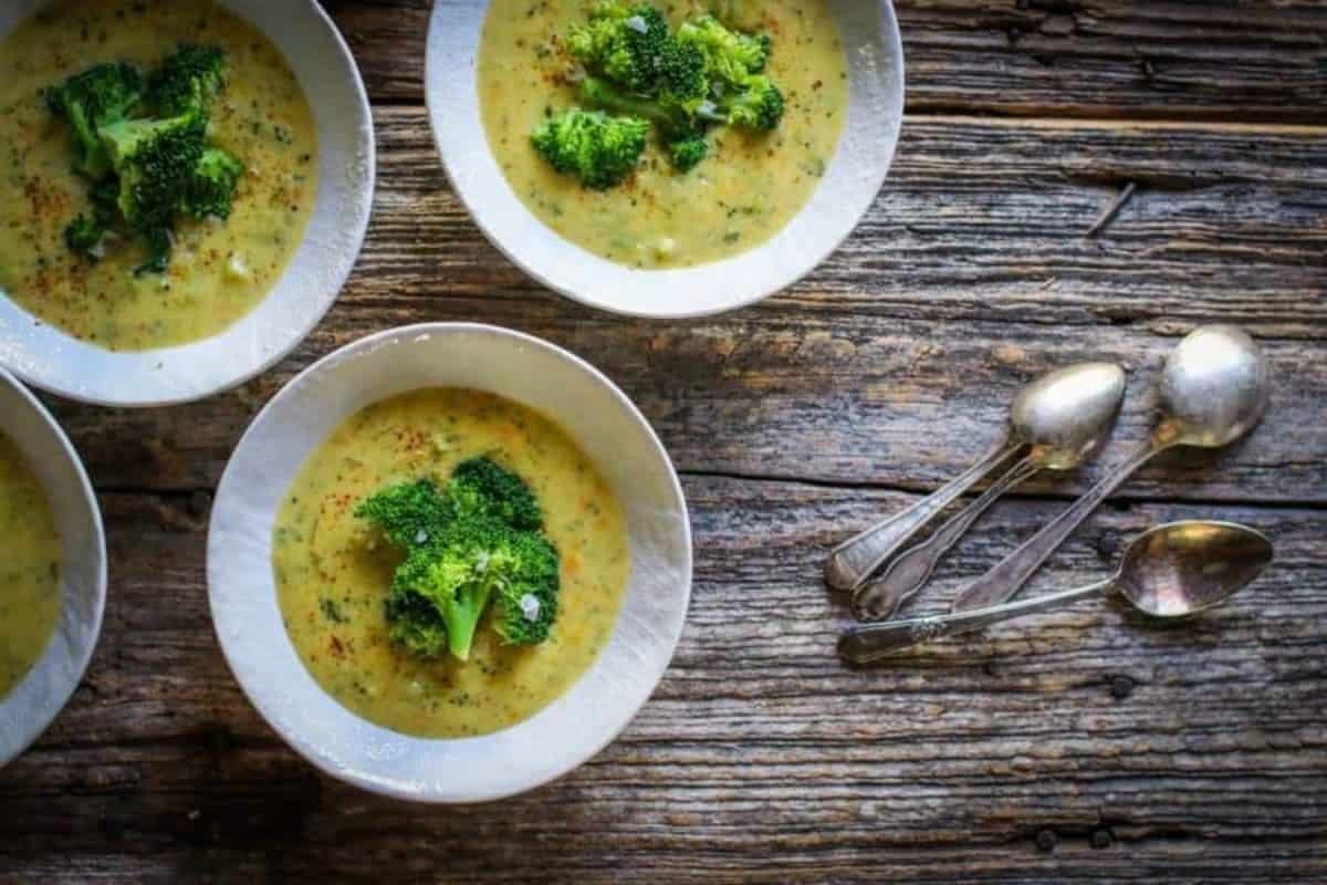 Gluten Free Broccoli Cheddar Soup - This Mess is Ours