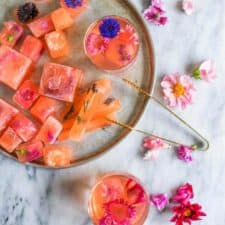 Edible Flower Ice Cubes - GROWING WITH GERTIE