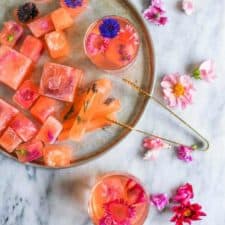 Edible Flower Ice Cubes - Kirbie's Cravings