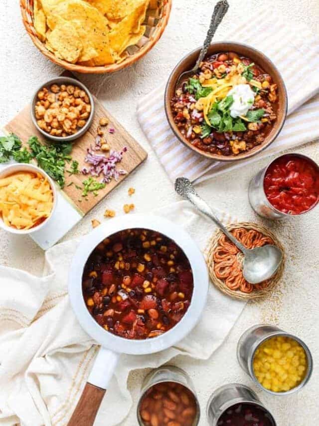 Fire Roasted Taco Soup Two Ways