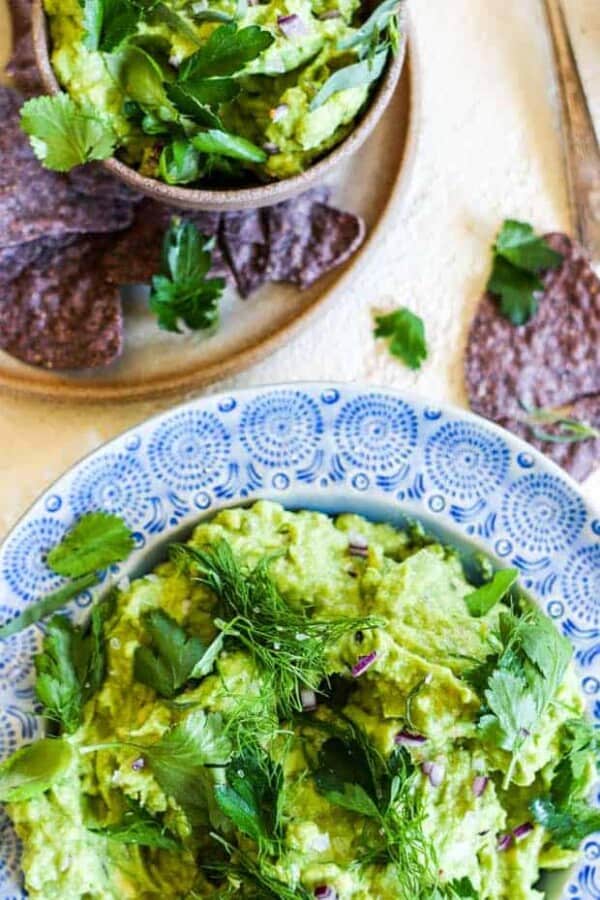 guacamole with a herbaceous lift guacamole with a herbaceous lift