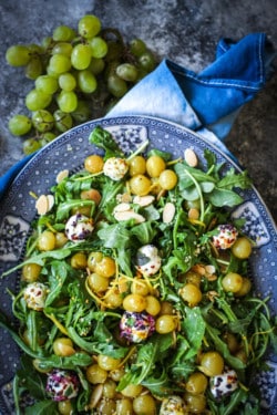 Roasted Grape and Arugula Salad