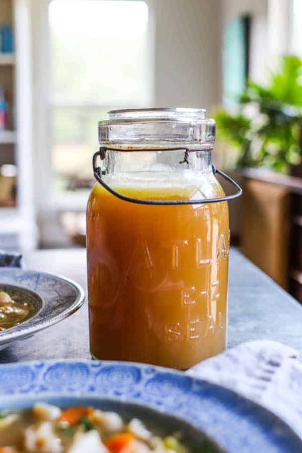 rotisserie chicken broth in a jar