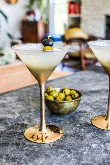 A classic vodka martini.