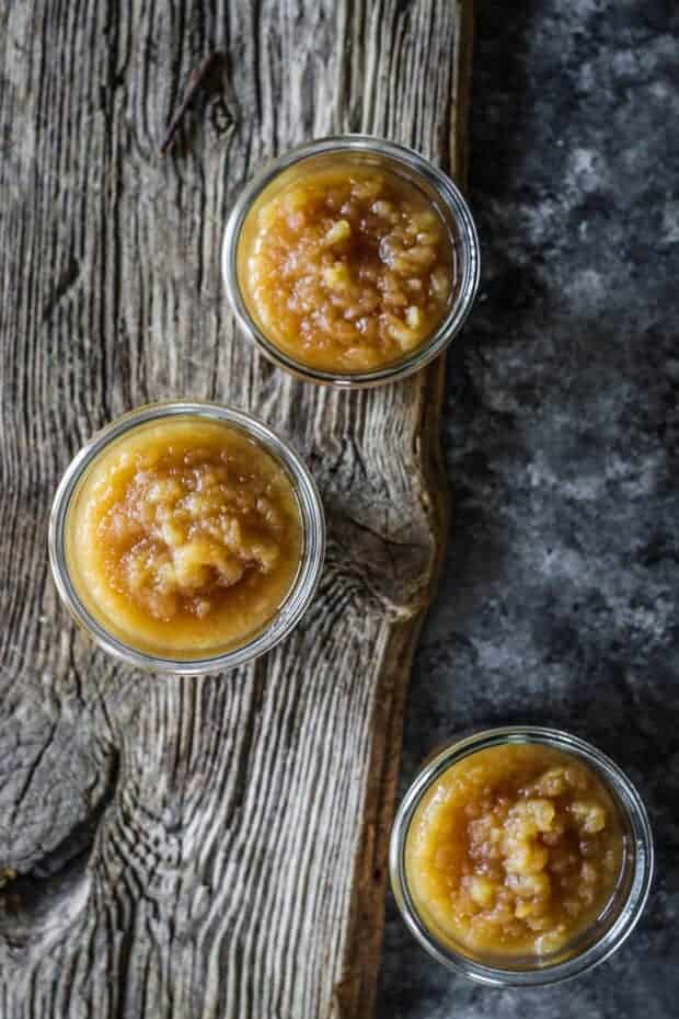 3 jars of instant pot applesauce