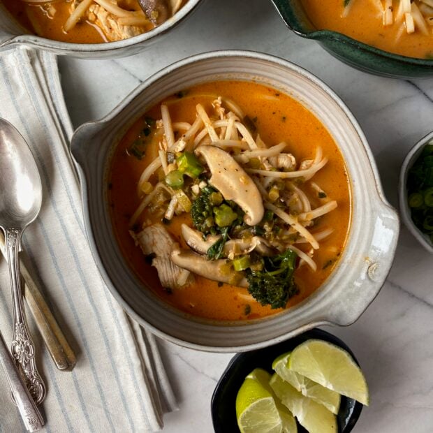 Whole30 Coconut Curry Chicken Noodle Soup recipe