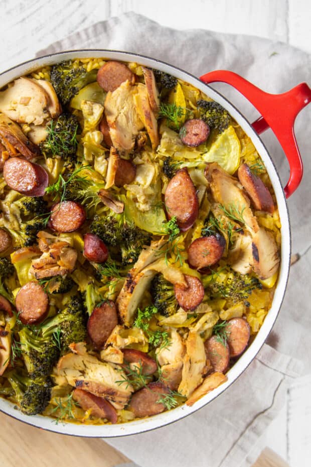 An Easy Recipe For Artichoke Hearts, Oven Baked Paella - This Mess is Ours