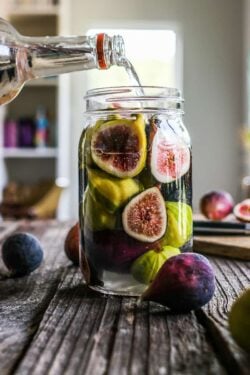 Vodka Infused with fresh figs