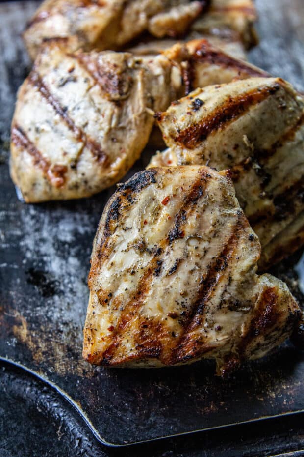 Grilled Chicken Marinade and Easy Grilled Chicken for Salad