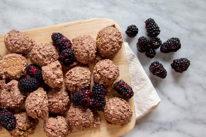 Can dogs eat blackberries? A Soft Baked Blackberry Dog Treat.