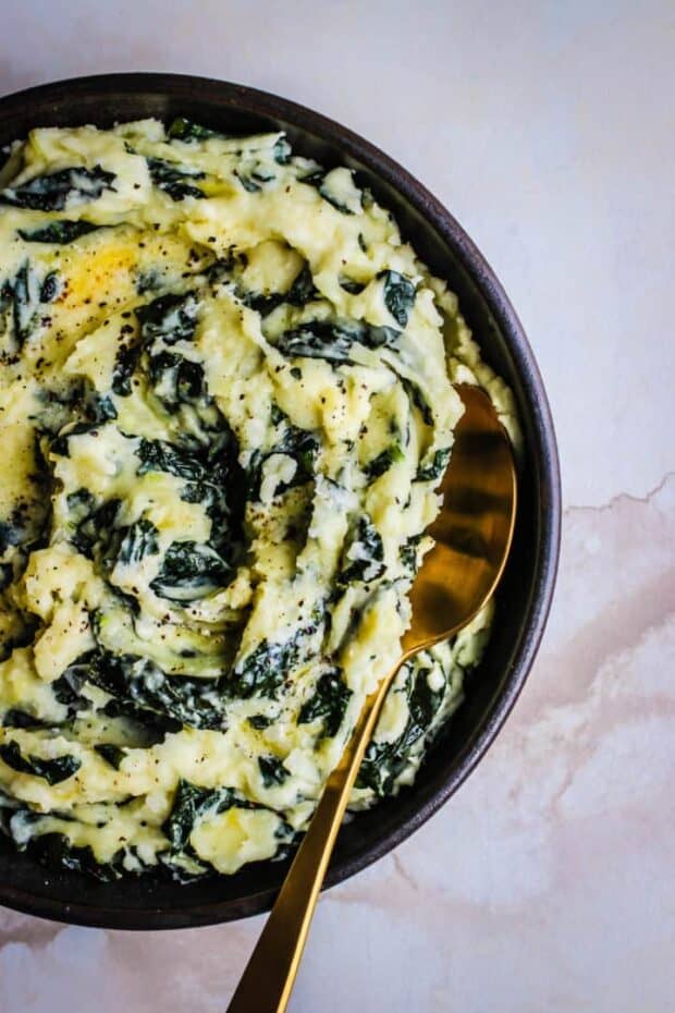 Colcannon- Irish Mashed Potatoes with Kale