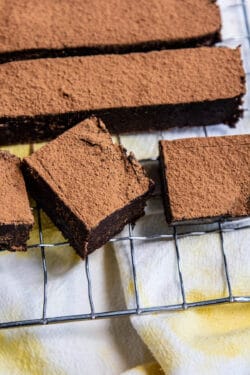 No Bake Healthy Brownies up close