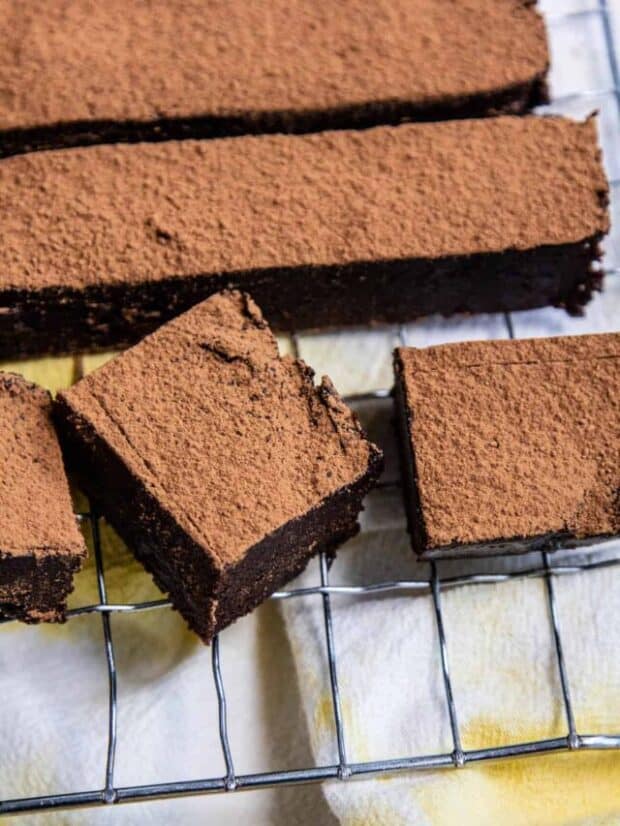 No Bake Healthy Brownies up close